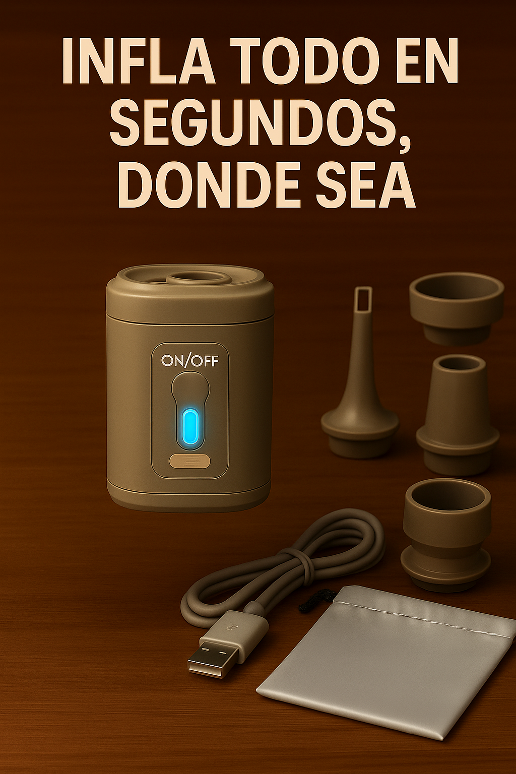 INFLADOR PORTATIL 3 EN 1