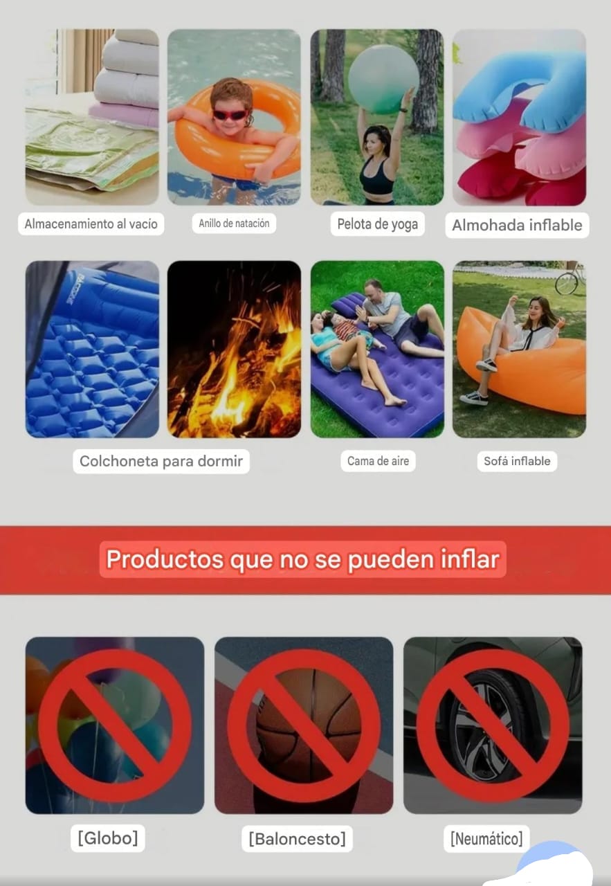 INFLADOR PORTATIL 3 EN 1