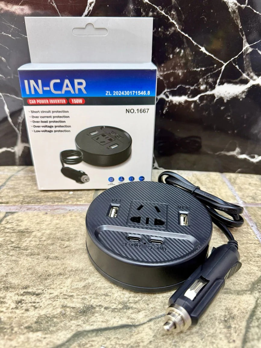INVERSOR DE CORRIENTE PRO  12V/24V a 220V — 150W